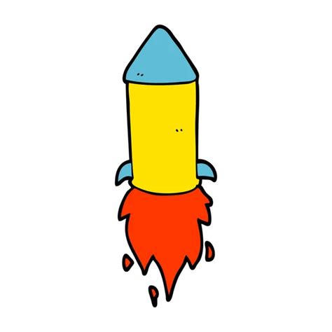 Vector Illustration Cartoon Rocket Stock Vector Image By