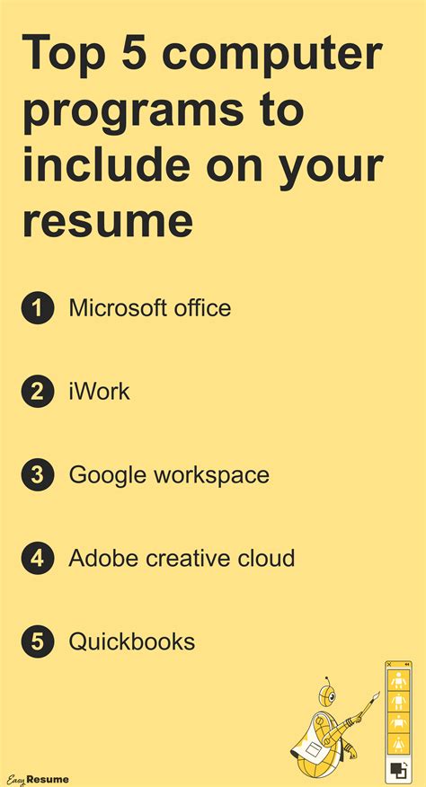 Key Computer Skills To List On Your Resume In With Examples