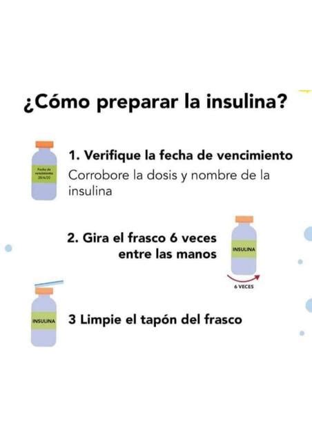 Como preparar la insulina Enfermería uDocz