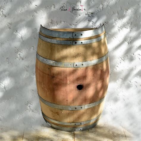 Bac étanche en bois fût de chêne 110 Litres Rose Bouchon