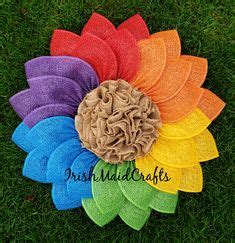 53 Poly Burlap Flowers Ideas Burlap Flowers Burlap Flower Wreaths