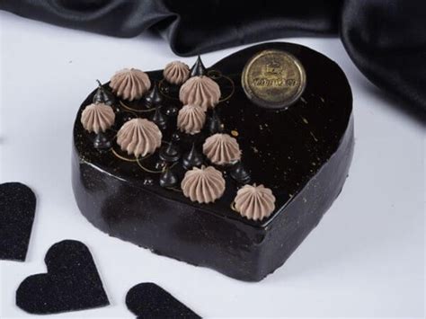 Heart Shape Chocolate Truffle Cake Eggless Free Delivery