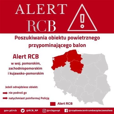 Rządowe Centrum Bezpieczeństwa wydało alert Trwają poszukiwania