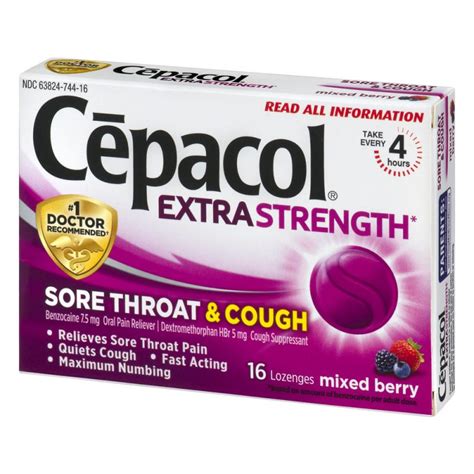 Cepacol Sore Throat Cough Lozenges Count Stayjuve