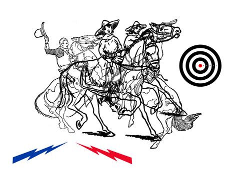 Team Roping Coloring Pages