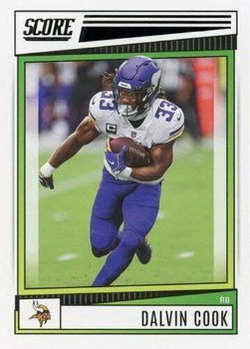 107 Dalvin Cook Minnesota Vikings 2022 Score Football EBay