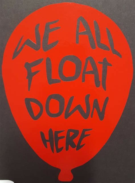 We All Float Down Here Balloon Pennywise Car Decal Etsy