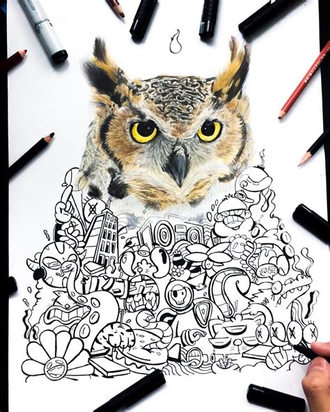 Gawx Art On Instagram Oh Yeahhh Already Finished Drawing The Owl And