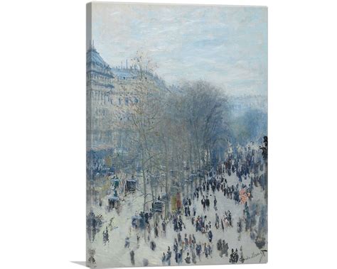 Artcanvas Boulevard Des Capucines By Claude Monet Canvas Art Print