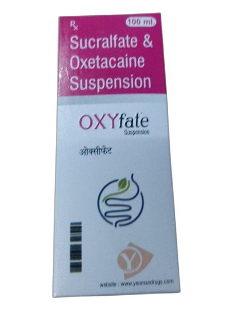 Liquid Syrup Sucralfate Oxetacaine Suspension For Hospital Packaging Size 100ml At Rs 117 Box