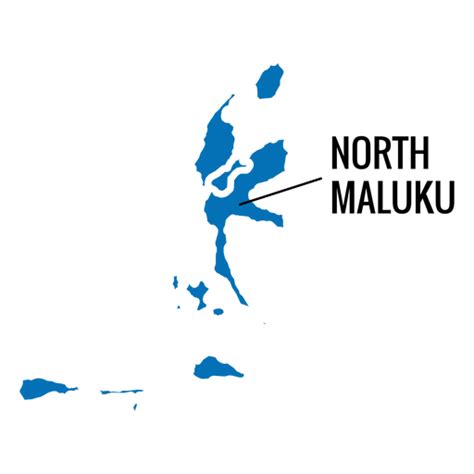 North Maluku Province Map PNG & SVG Design For T-Shirts