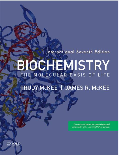 Biochemistry The Molecular Basis Of Life Seventh International