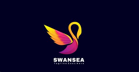 Swan Gradient Logo Template Style 186839 Templatemonster