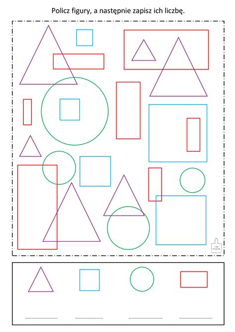 Figury Geometryczne Policz I Zapisz Ztorbynauczycielki