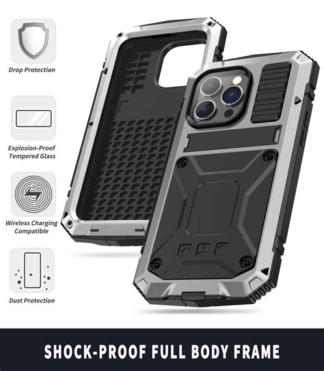 R Just Shockproof Waterproof Dust Proof Case With Holder For Iphone