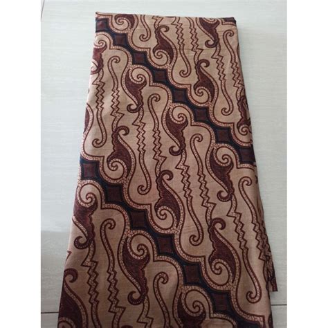 Jual Hmt Kain Batik Coklat Lawasan Bahan Seragam Batik Seno Kamen Batik