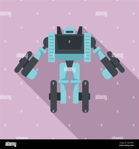 Wheel Robot Transformer Icon Flat Illustration Of Wheel Robot Transformer Vector Icon For Web