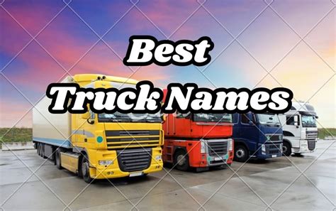 Truck Names For A Red Truck Markt Value