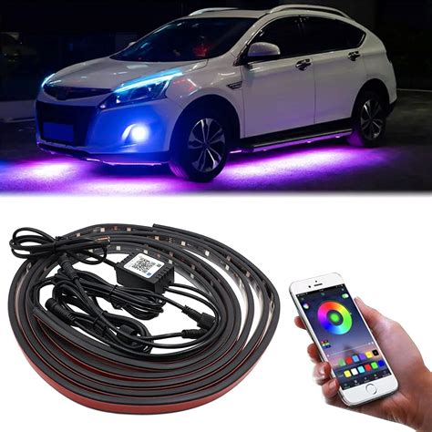 ConBlom LED Underglow Car Light 47 35 Inch 12V RGB Car Chassis Light