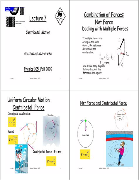 Net Force Uniform Circular Motion Centripetal Force Docslib