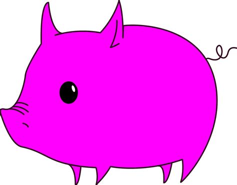 Pink Pig Clip Art Library