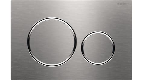 Geberit Brushed Stainless Steel Round Sigma Flush Plate