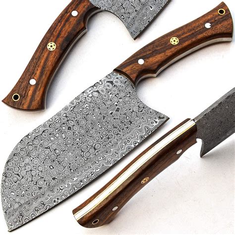 Damascus Steel Custom Hand Made Chopper Hawks Blades