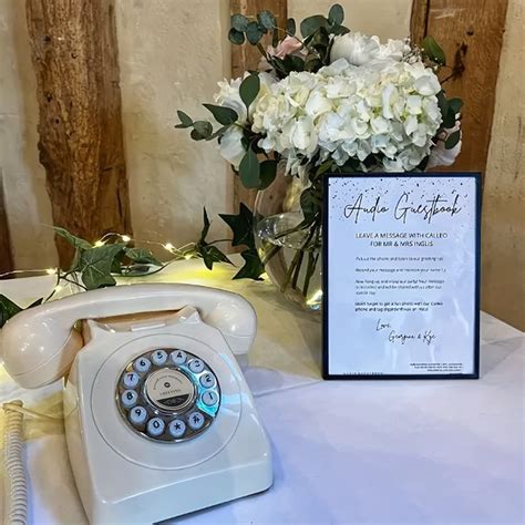 Audio Guestbook Telephone Wedding Party Gathering Audio Guest Book