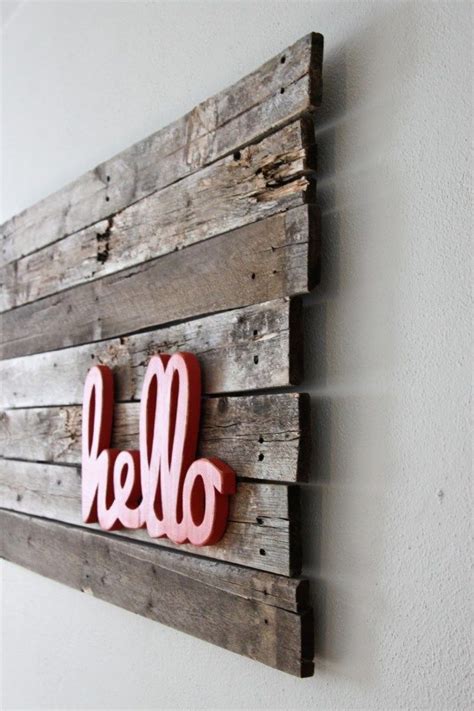 Upcycling Interiors Brilliant Pallet Wall Art Ideas