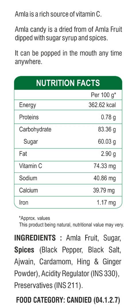 Apollo Pharmacy Amla Candy 250 Gm Price Uses Side Effects