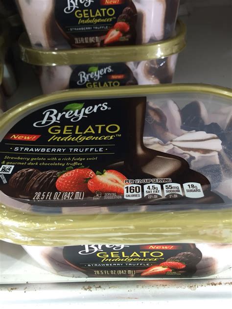 Breyers Strawberry Truffle Gelato