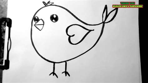 How To Draw A Simple Twitter Bird Youtube