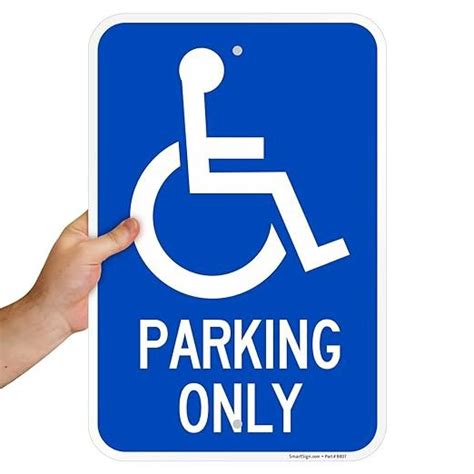 China Basics Handicap Parking Only Sign Manufacturers Suppliers Factory