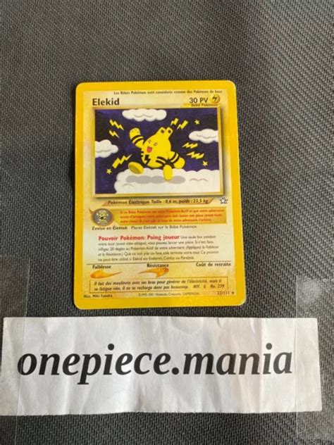 CARTE POKÉMON ELEKID 22 111 Wizard Neo Genesis VF EUR 10 00 PicClick FR