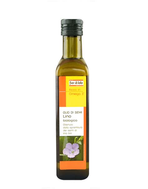 Olio Di Semi Lino Biologico Di FIOR DI LOTO 250ml 3 82