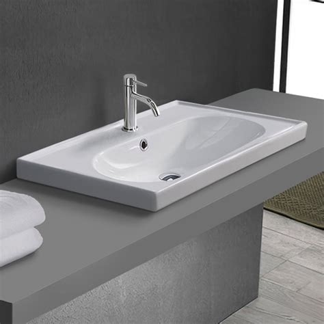 Cerastyle U D By Nameek S Arya Drop In Bathroom Sink White