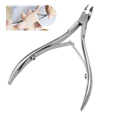 Stainless Steel Nail Cuticle Spoon Pusher Remover Cutter Nipper Clipper