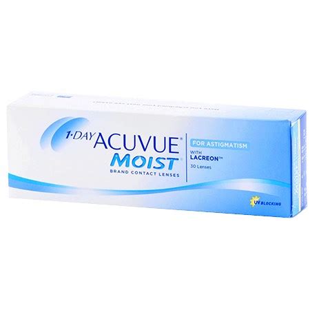 1-DAY ACUVUE MOIST for ASTIGMATISM 30 Pack Contact Lenses by Johnson ...