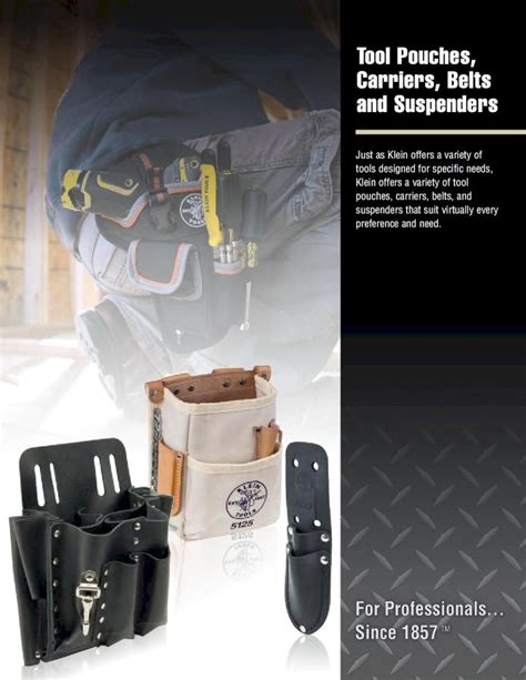 Pdf Tool Pouches Carriers Belts Suspenders Klein Black