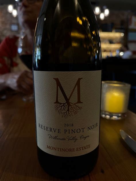 Montinore Estate Pinot Noir Reserve Usa Oregon Willamette