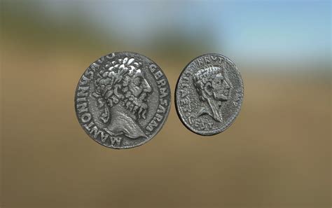 D Model Roman Coins Vr Ar Low Poly Cgtrader