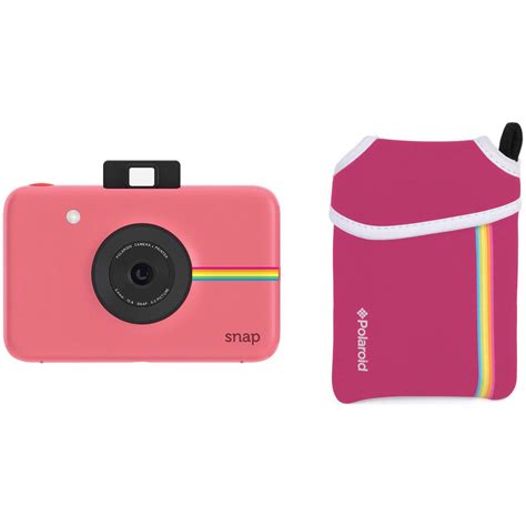 Polaroid Snap Instant Digital Camera with Pouch Kit (Pink) B&H