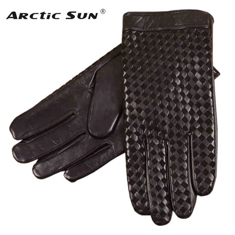 Business Men Genuine Leather Gloves High Quality Goatskin Glove Autumn