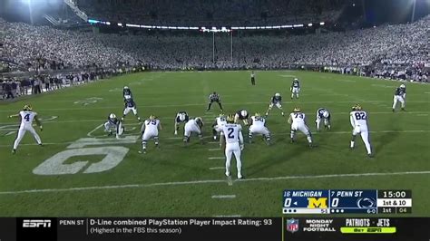 Penn State Vs Michigan Timeout First Play Whiteout Youtube