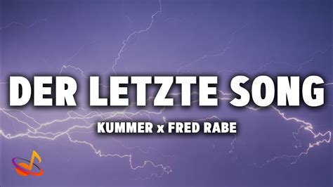 KUMMER X Fred Rabe DER LETZTE SONG ALLES WIRD GUT Lyrics YouTube