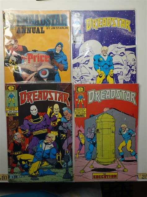 4 Vintage Epic Comics Lot Of 4 Dreadstar Comic Books By Jim Starlin Etsy