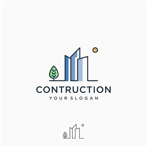 Premium Vector Construction Logo Design Inspiration Line Art