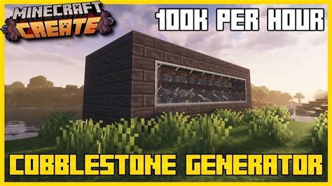 I Made A Super Compact Cobblestone Farm Create Mod Youtube