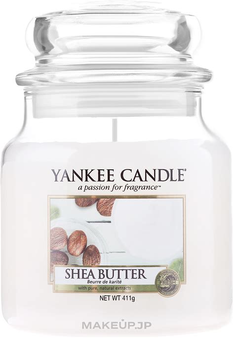 Yankee Candle Shea Butter Candle In Glass Jar Makeup Jp