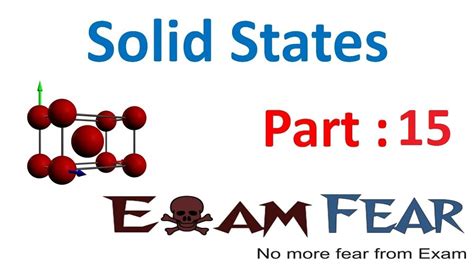 Chemistry Solid States Part 15 Formula Of Compounds Using Structure